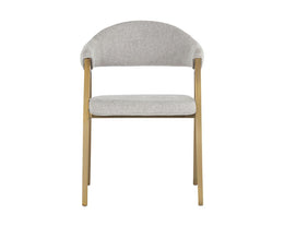 Burgos Dining Armchair - Belfast Heather Grey