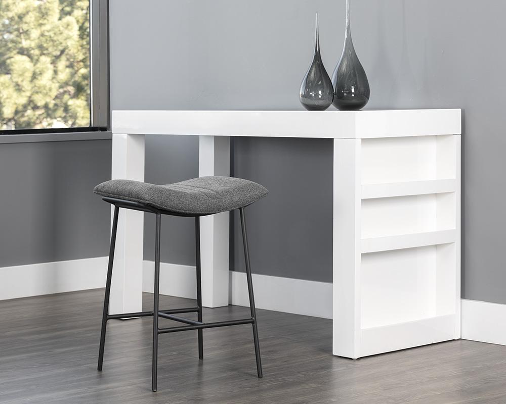 Buca Backless Counter Stool - Belfast Koala Grey