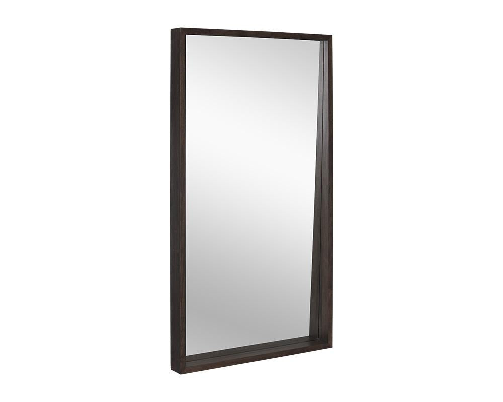 Fresno Floor Mirror - Dark Brown