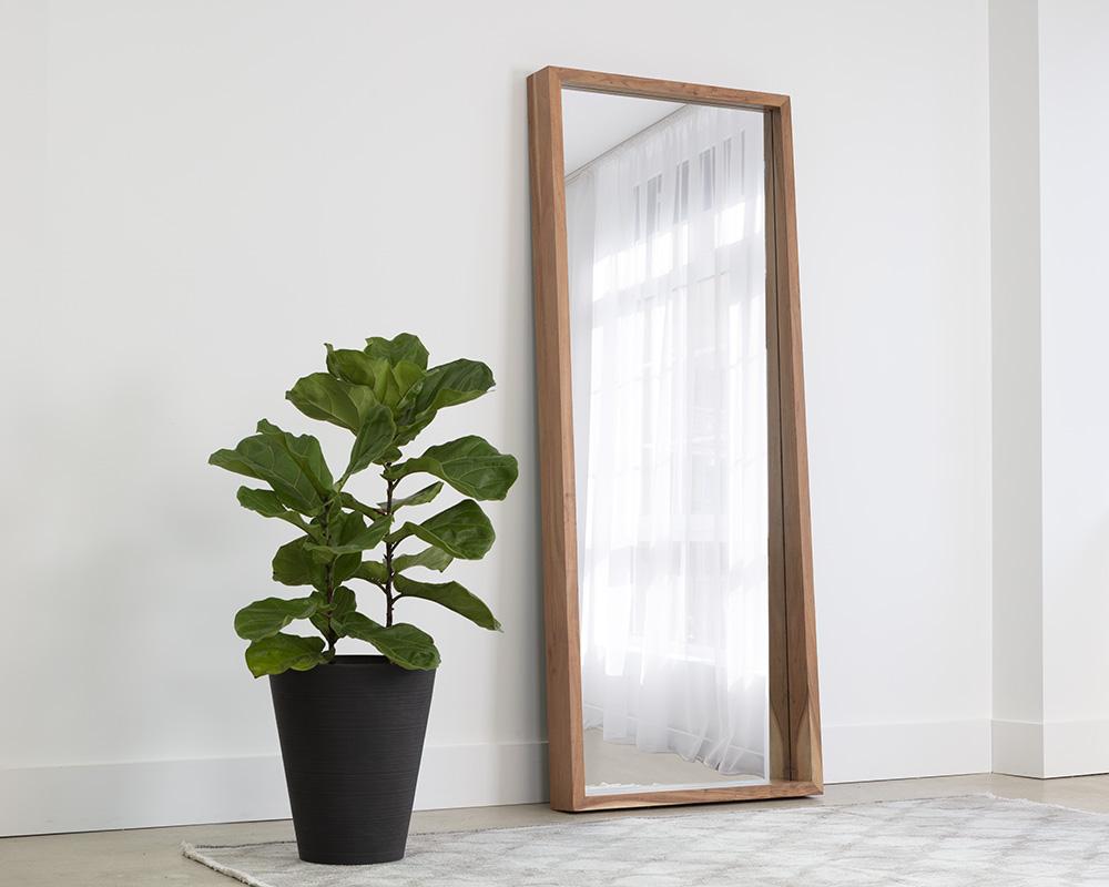 Fresno Floor Mirror - Narrow - Natural