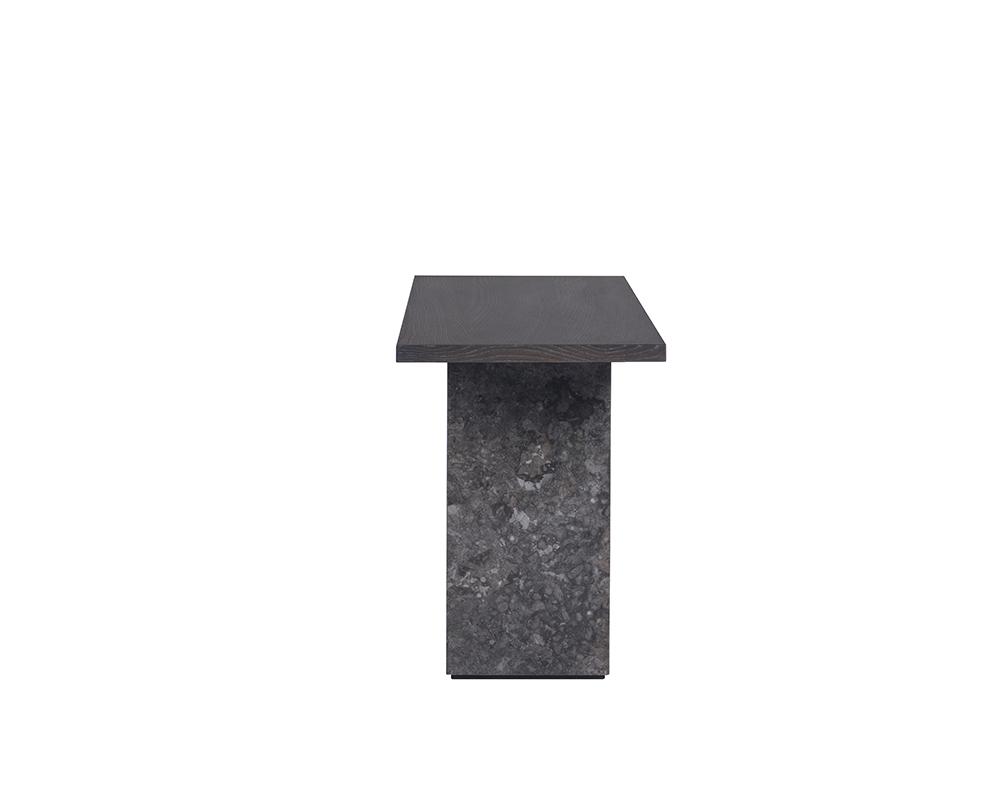 Rebel Console Table - Grey Marble / Charcoal Grey