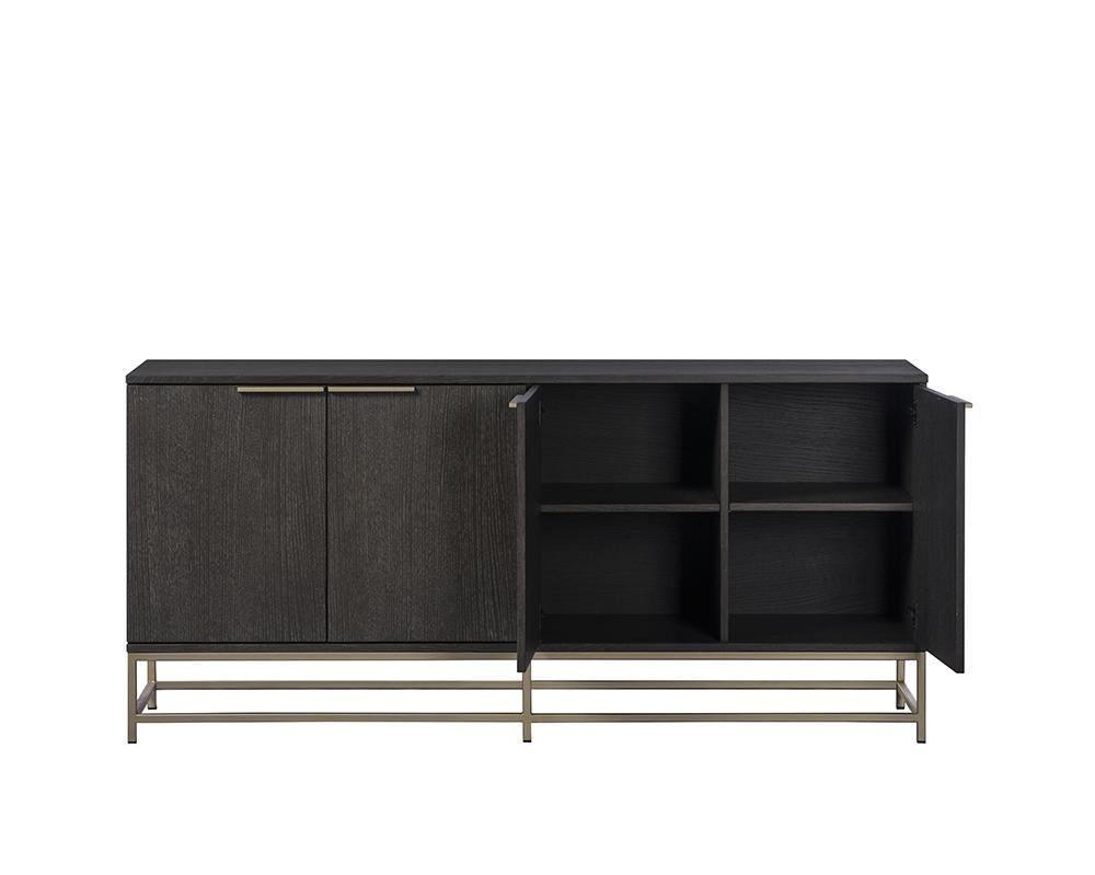 Rebel Sideboard - Large - Gold - Charcoal Grey