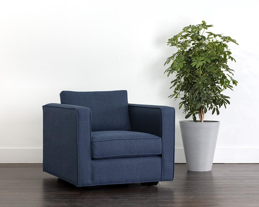 Adrian Armchair - Liv Indigo