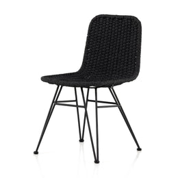 Dema Outdoor Dining Chair - Thick Dark Grey Rope