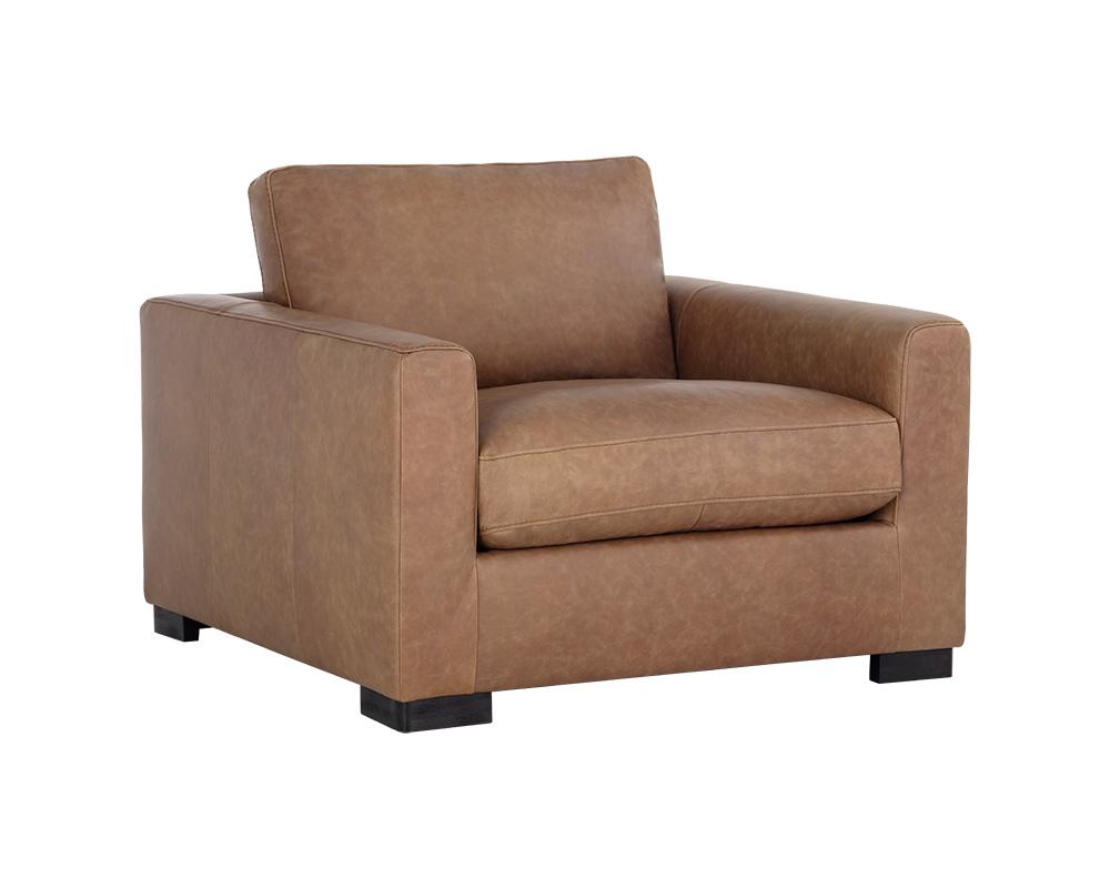 Baylor Armchair - Marseille Camel Leather