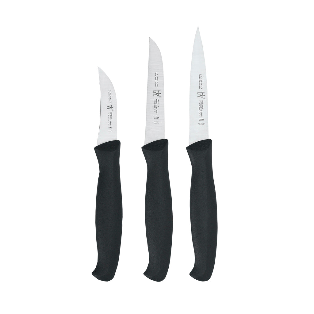 3-Piece Paring Knife Set - Black Paring Knives