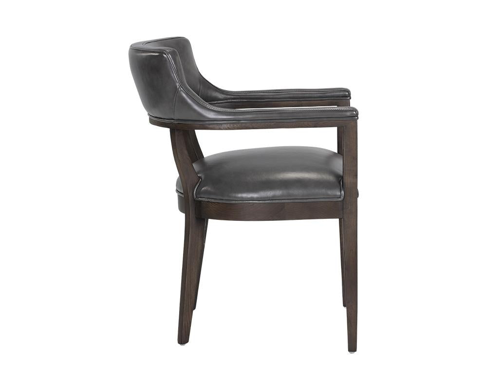 Brylea Dining Armchair - Brentwood Charcoal Leather