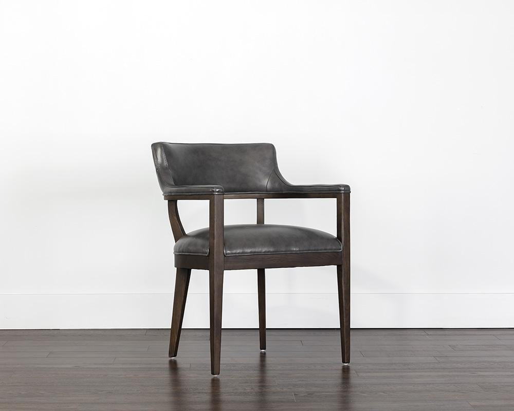 Brylea Dining Armchair - Brentwood Charcoal Leather