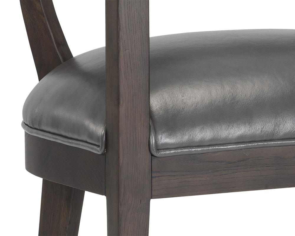 Brylea Dining Armchair - Brentwood Charcoal Leather