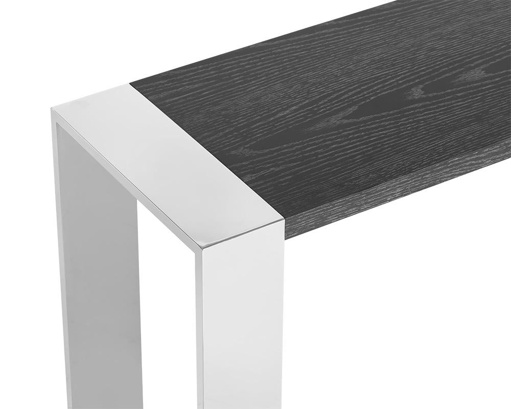 Dalton Console Table - Stainless Steel - Grey