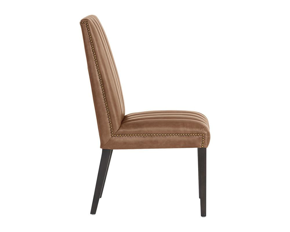 Heath Dining Chair - Marseille Camel Leather