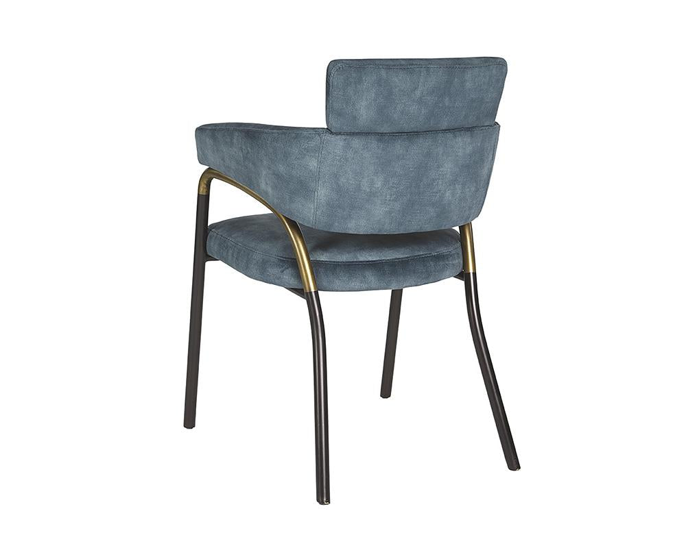 Sharqui Dining Armchair - Nono Petrol