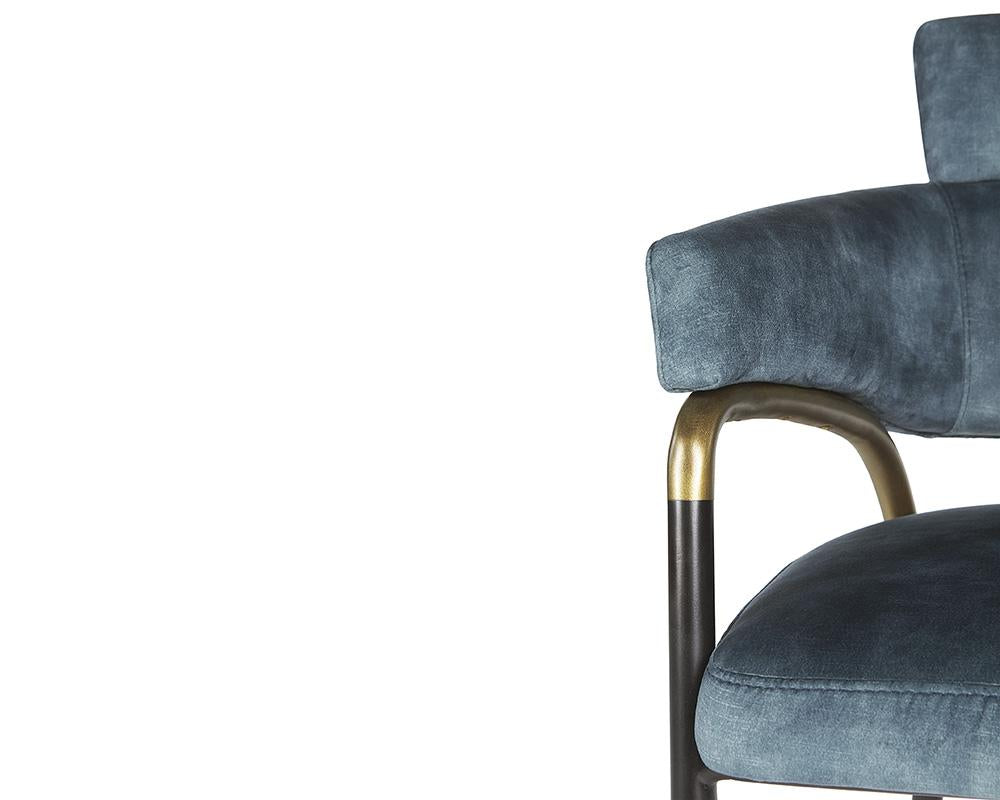 Sharqui Dining Armchair - Nono Petrol