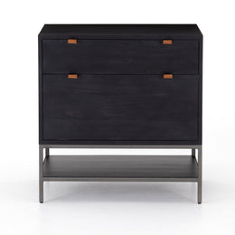 Trey Modular Filing Cabinet, Black Wash Poplar