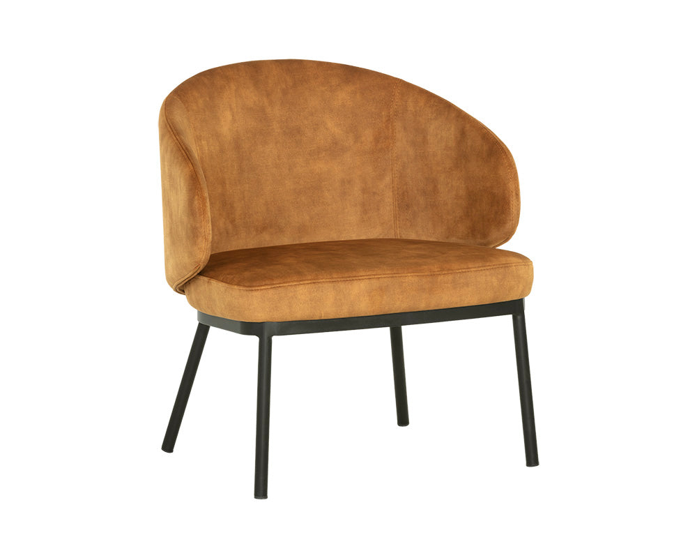 Echo Lounge Chair - Black - Nono Tapenade Gold