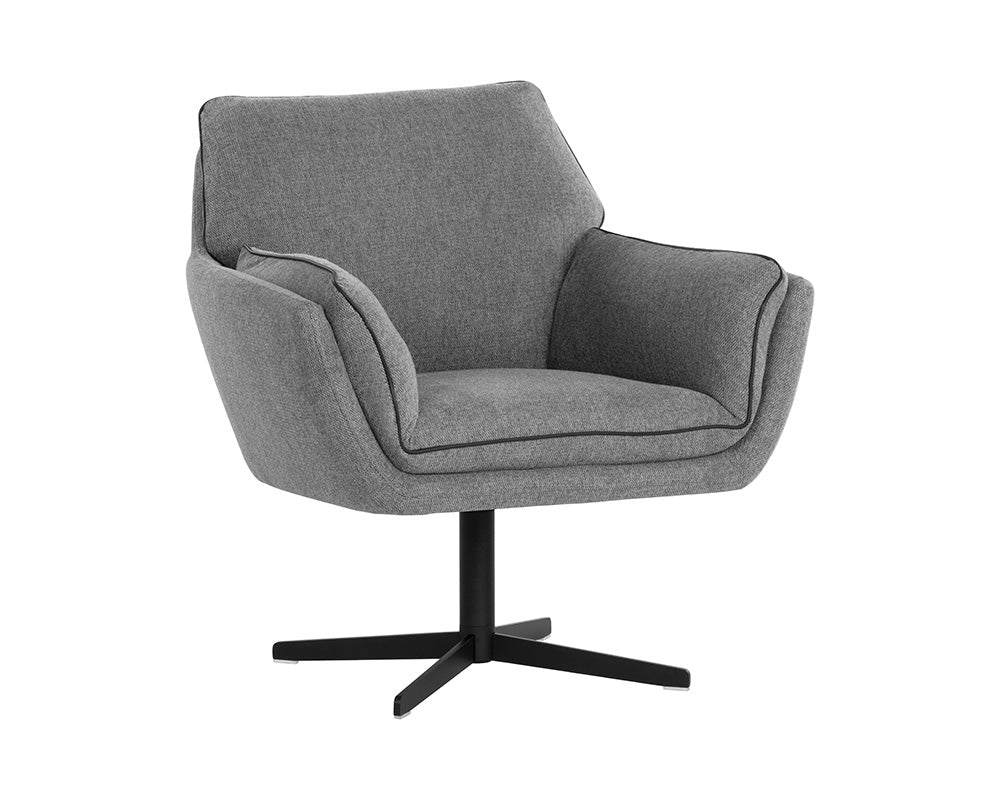 Florelle Swivel Lounge Chair - Belfast Koala Grey