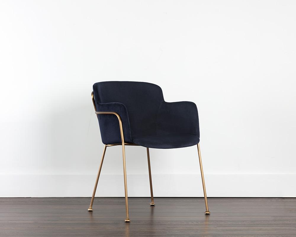 Odesa Dining Armchair - Abbington Navy