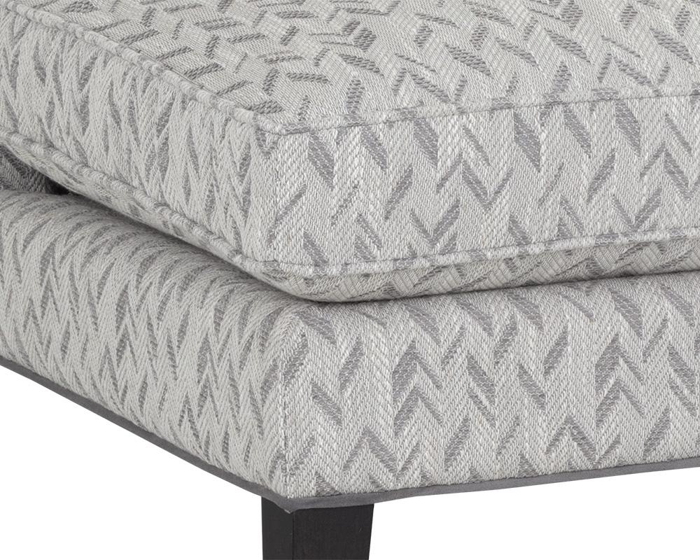 Kenzo Lounge Chair - Chevron Grey / Antonio Charcoal