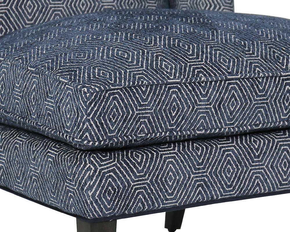 Kenzo Lounge Chair - Fuego Navy / Abbington Navy