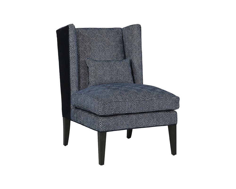 Kenzo Lounge Chair - Fuego Navy / Abbington Navy