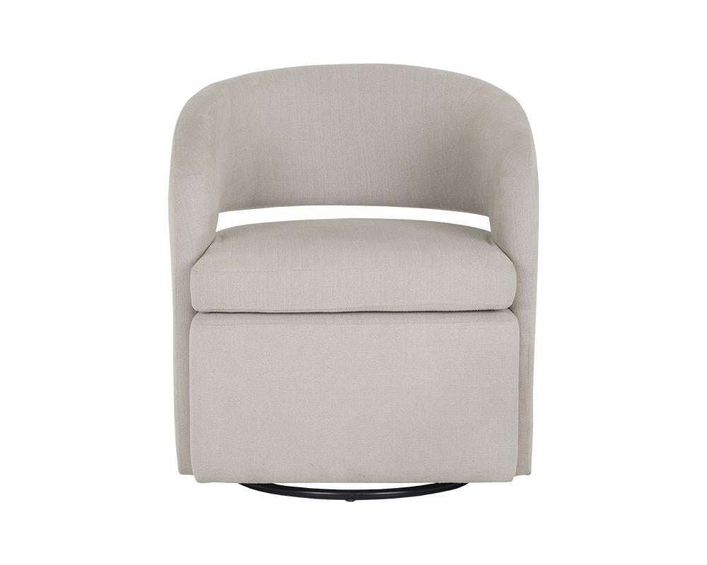 Kourtney Swivel Lounge Chair - Zenith Beige