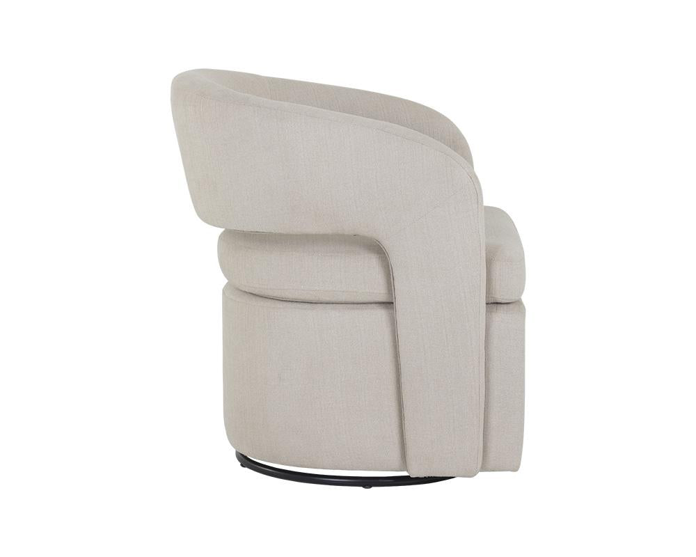 Kourtney Swivel Lounge Chair - Zenith Beige