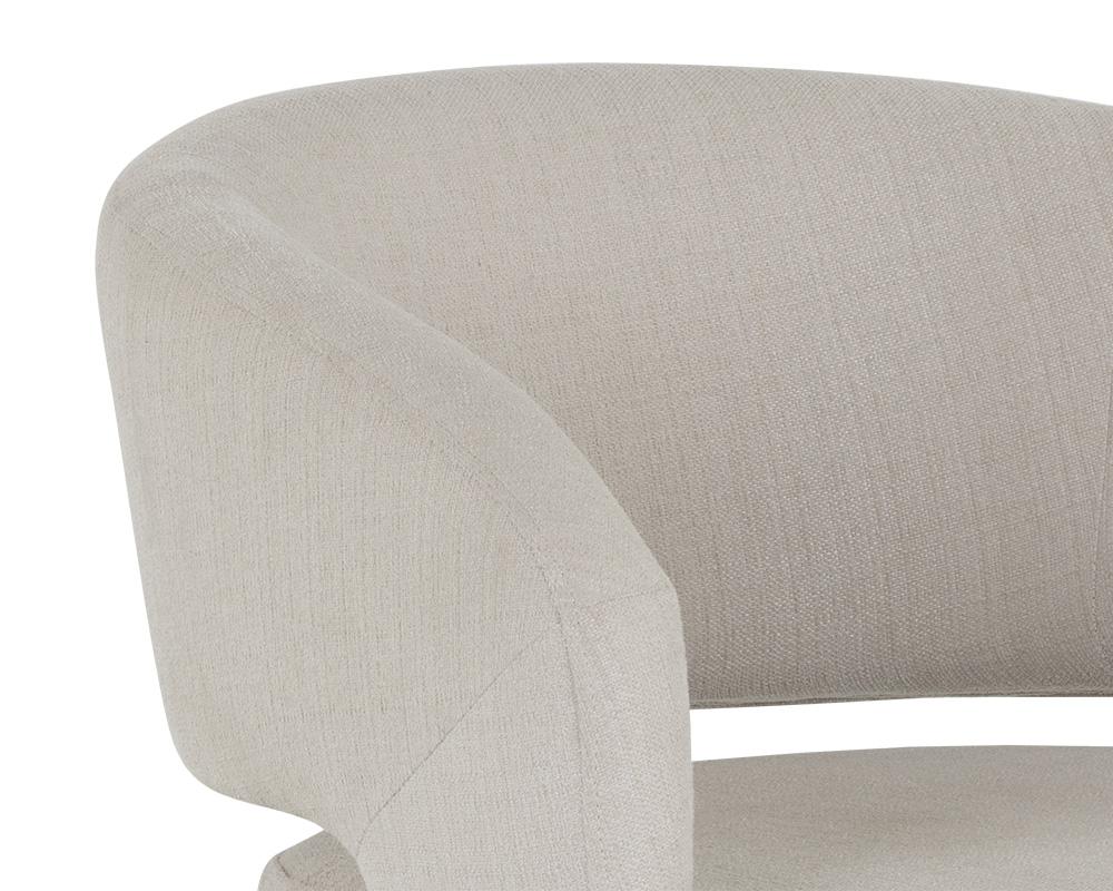 Kourtney Swivel Lounge Chair - Zenith Beige