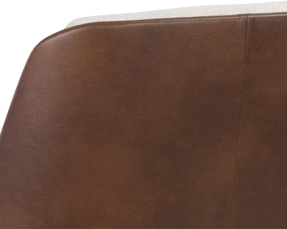 Lucier Lounge Chair - Belfast Oatmeal / Bravo Cognac