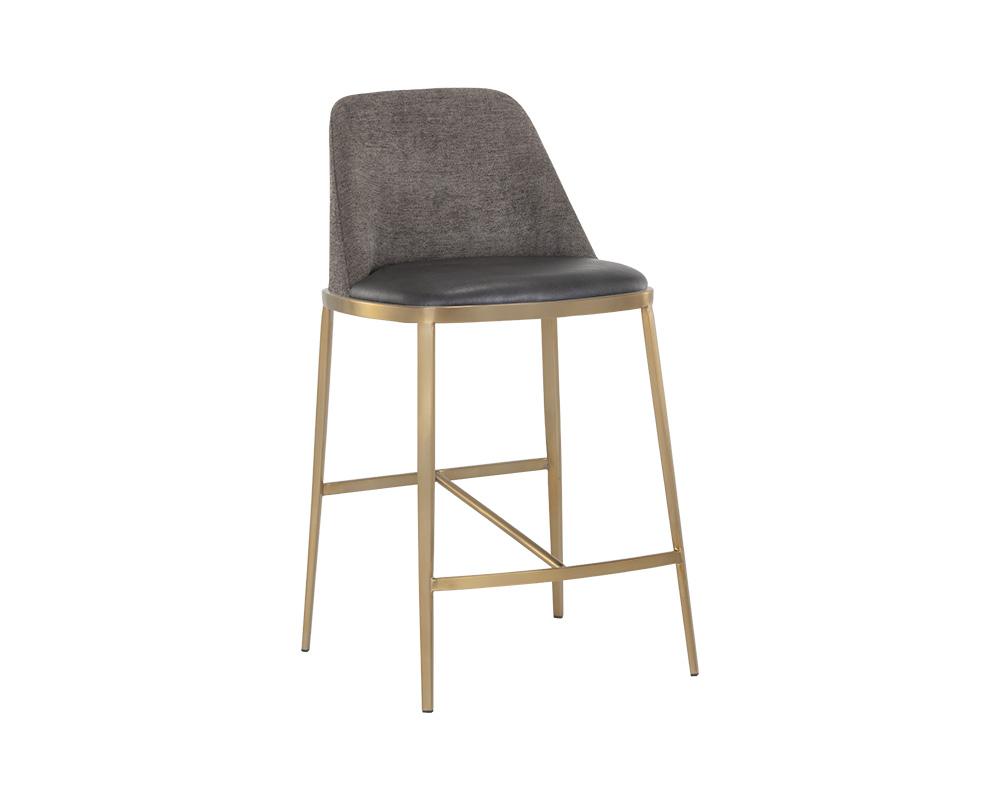 Dover Counter Stool - Bravo Portabella / Sparrow Grey