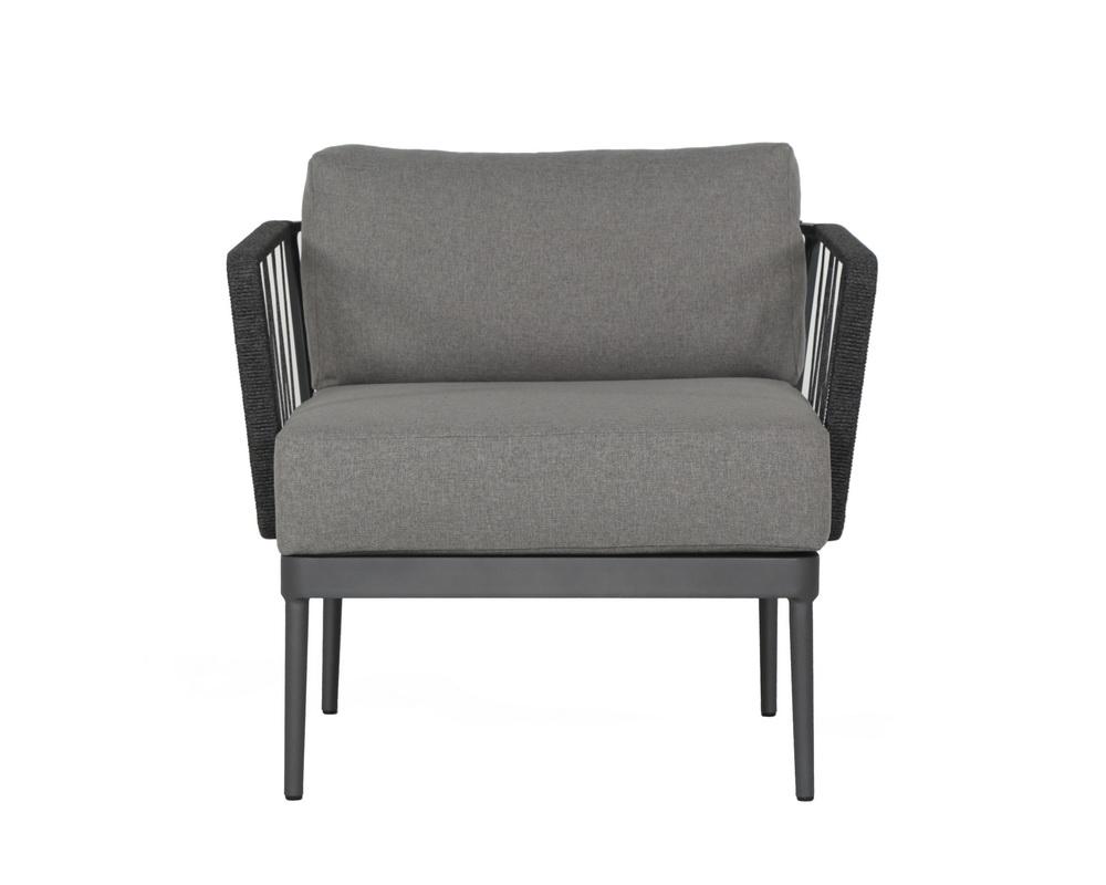 Catania Armchair - Dark Grey - Copacabana Grey