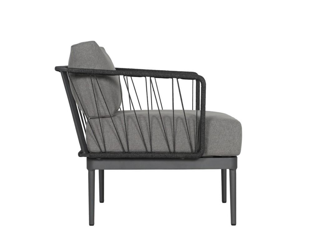 Catania Armchair - Dark Grey - Copacabana Grey