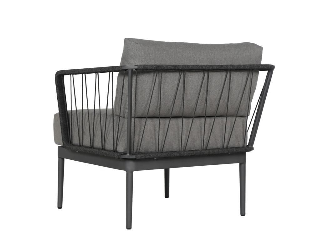 Catania Armchair - Dark Grey - Copacabana Grey