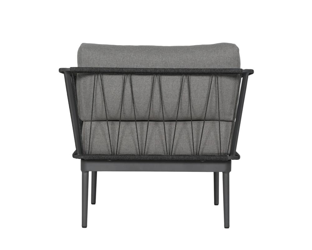 Catania Armchair - Dark Grey - Copacabana Grey