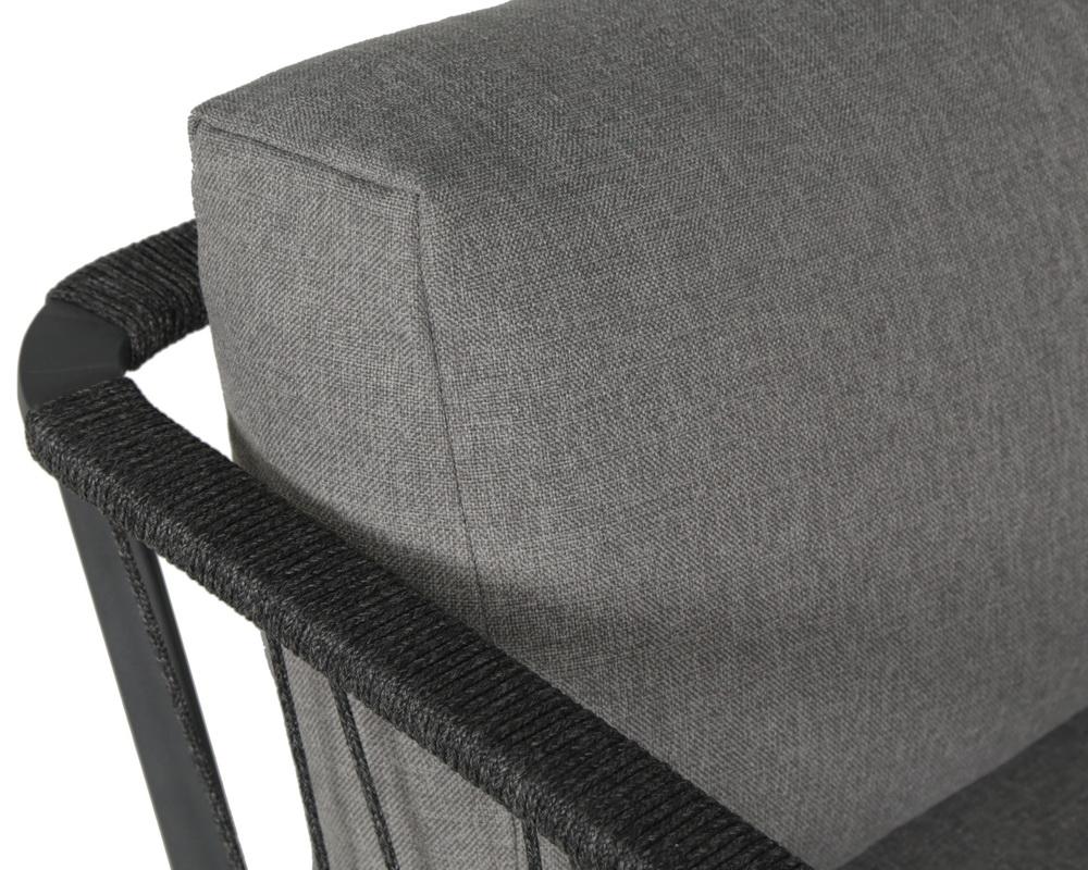 Catania Armchair - Dark Grey - Copacabana Grey