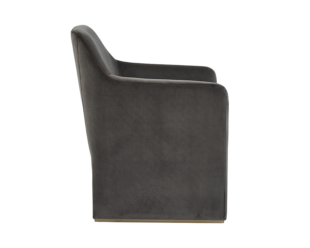 Doreen Lounge Chair - Lux Brass - Diamond Mummy