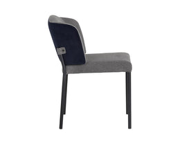 Pearce Dining Chair - Dark Grey / Abbington Navy