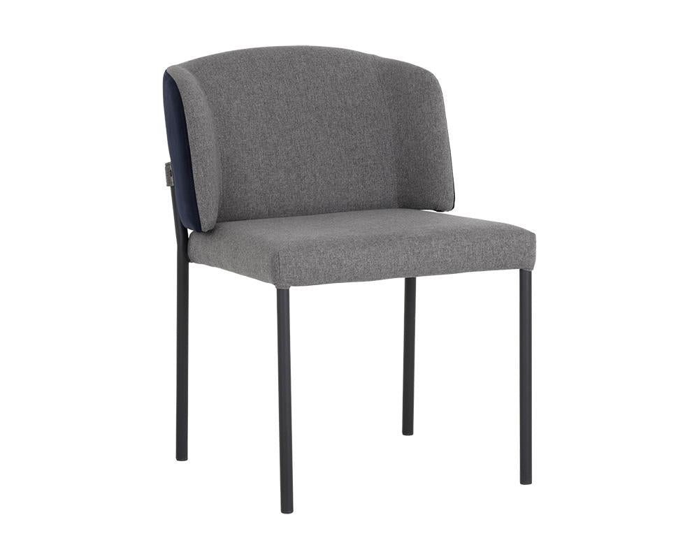 Pearce Dining Chair - Dark Grey / Abbington Navy