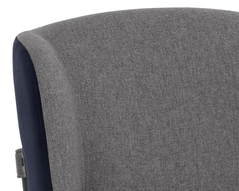 Pearce Dining Chair - Dark Grey / Abbington Navy