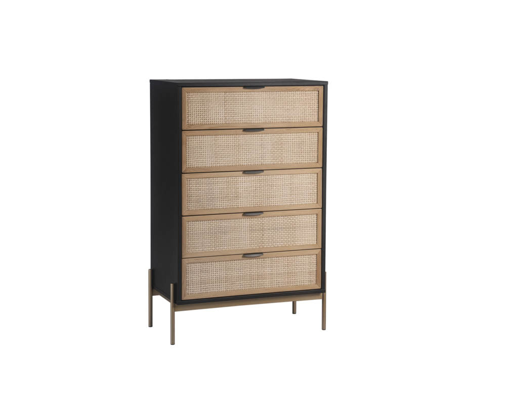 Avida Chest - Gold - Black/Natural