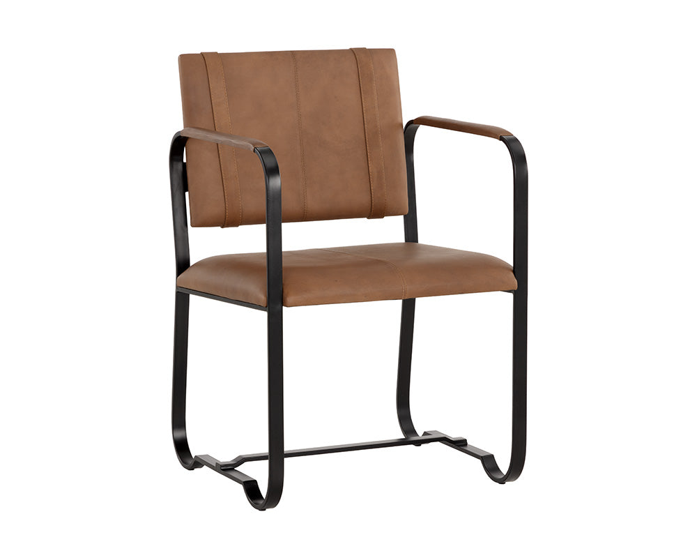 Garrett Office Chair - Cognac Leather