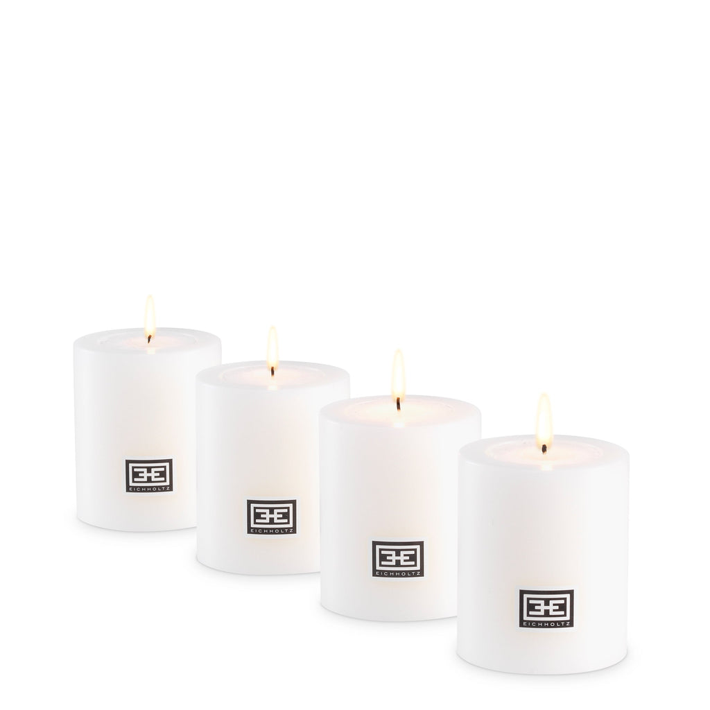 Artificial Candle 2.36" Diameter X 2.76" H Set of 4