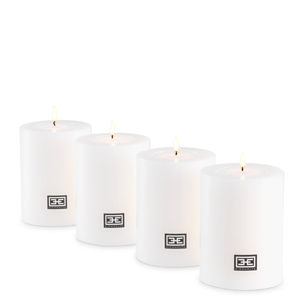 Artificial Candle 2.76" Diameter X 3.54" H Set of 4