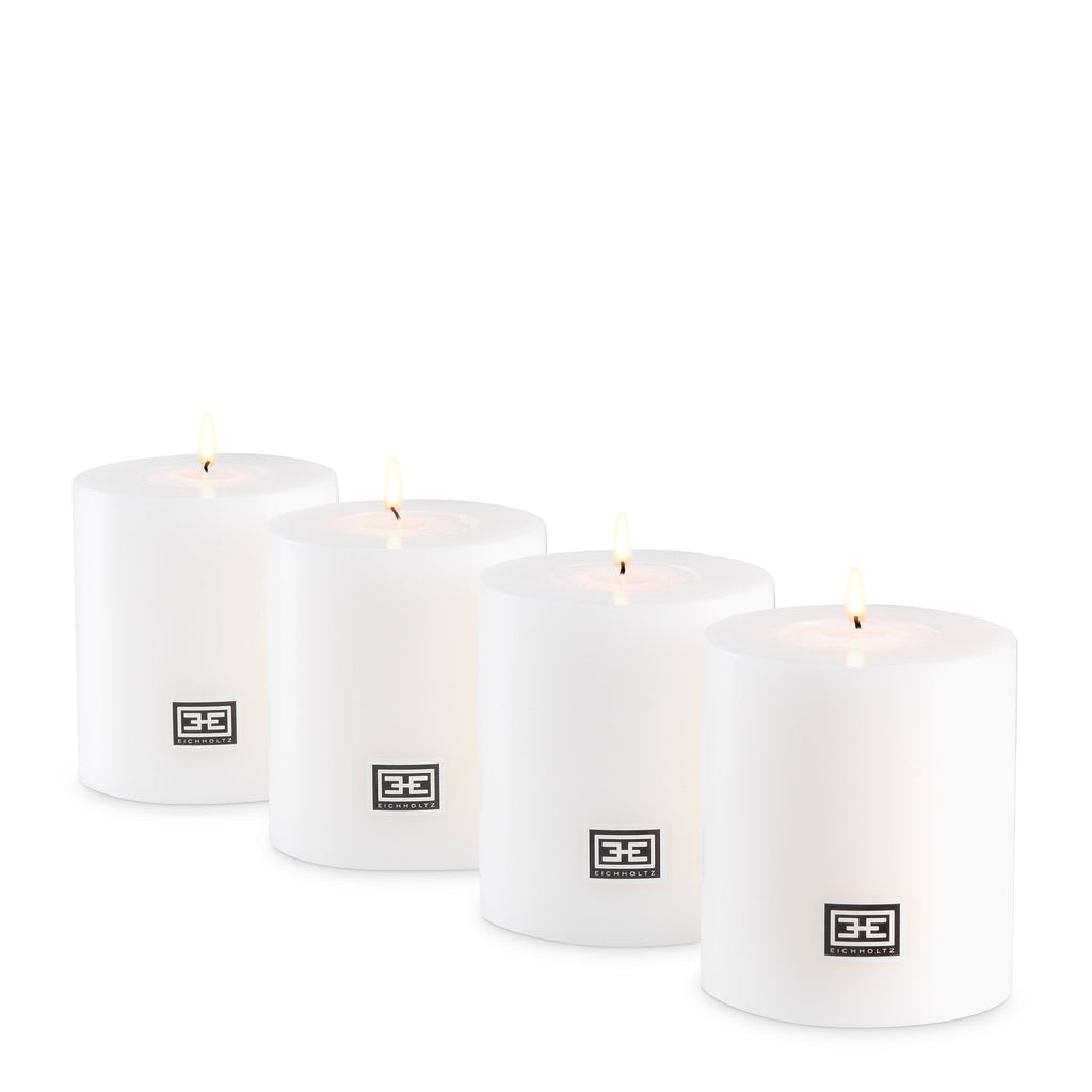 Artificial Candle 3.15" Diameter X 3.54" H Set of 4