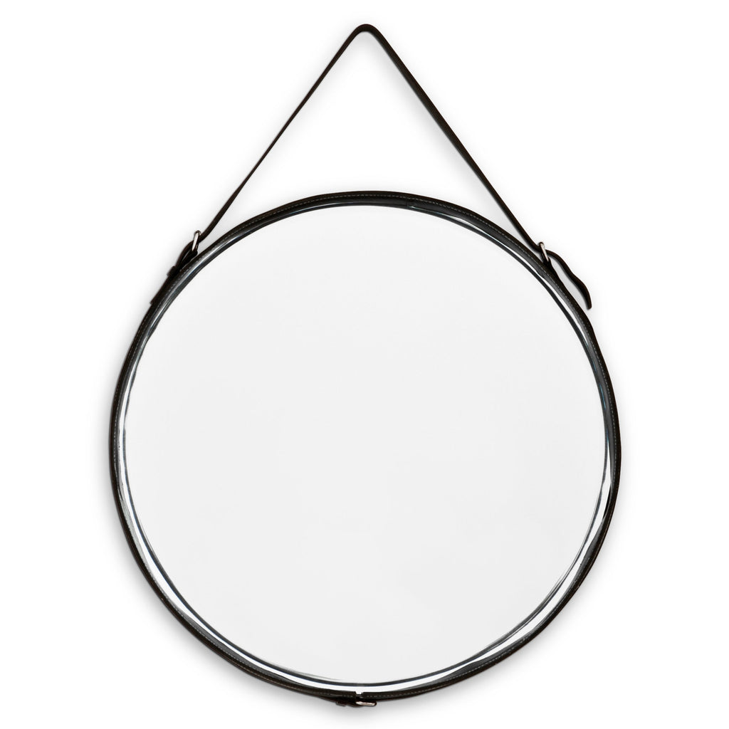 Mirror Puck Black Leather