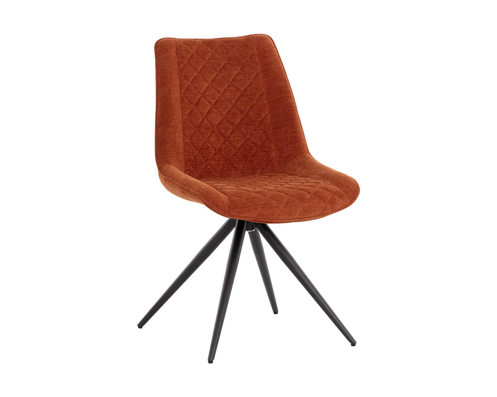 Freya Swivel Dining Chair - Danny Rust