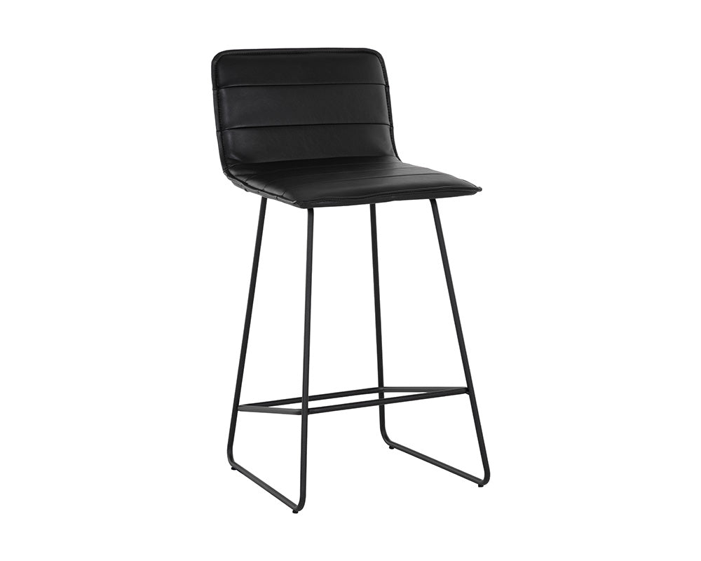 Jovanah Counter Stool - Bravo Black, Set of 2