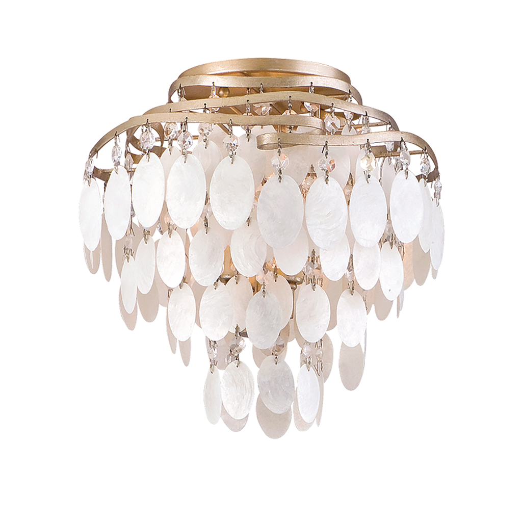 Dolce Semi Flush 12" - Champagne Leaf