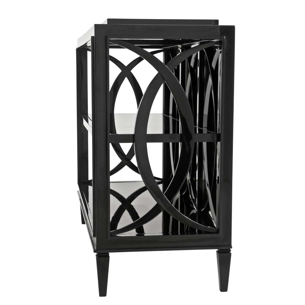 Console Table Forsythe Piano Black Finish