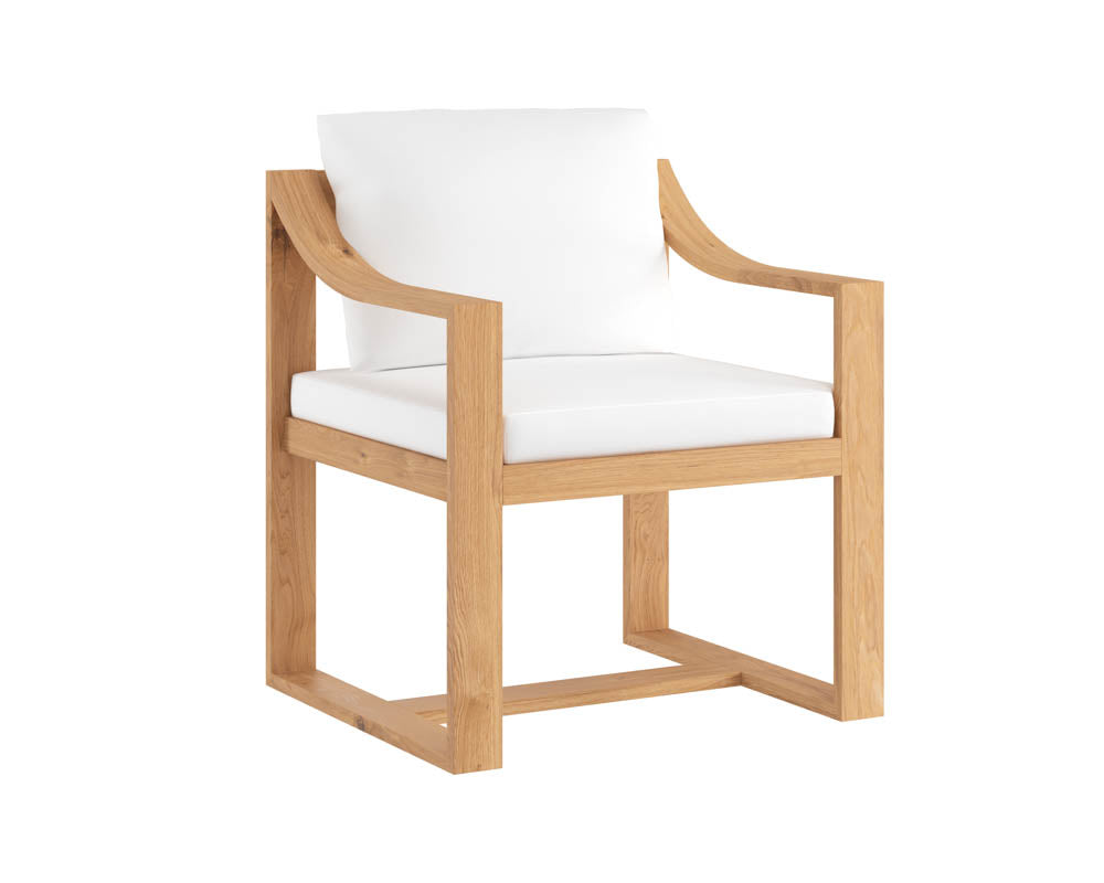 Tahiti Dining Armchair - Stinson White