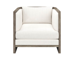 Chloe Lounge Chair - Ash Grey - Linoso Ivory